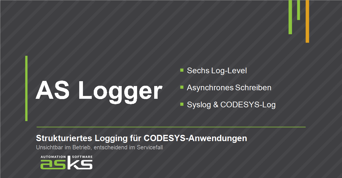 AS Logger – structured logging for CODESYS applications, from the service case to central analysis